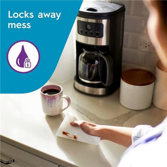 Multi-Surface Cloth Paper Towels, Task Size - 12 Super Rolls (2 Packs of 6) - Picture 5 of 7